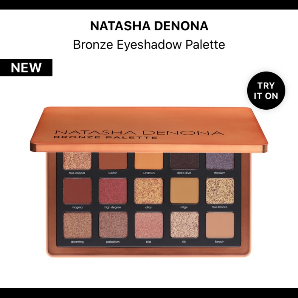 NiB NAtasha Denona NEW Bronze Eyeshadow Palette!!